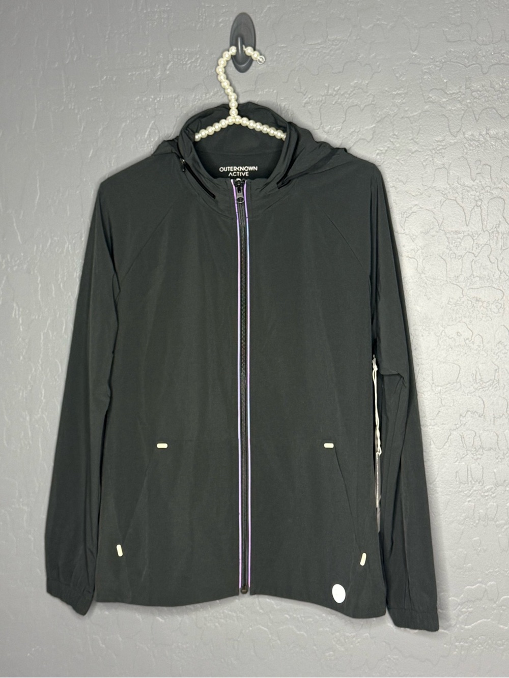 Outerknown Black Lightweight Zip Hoodie Jacket